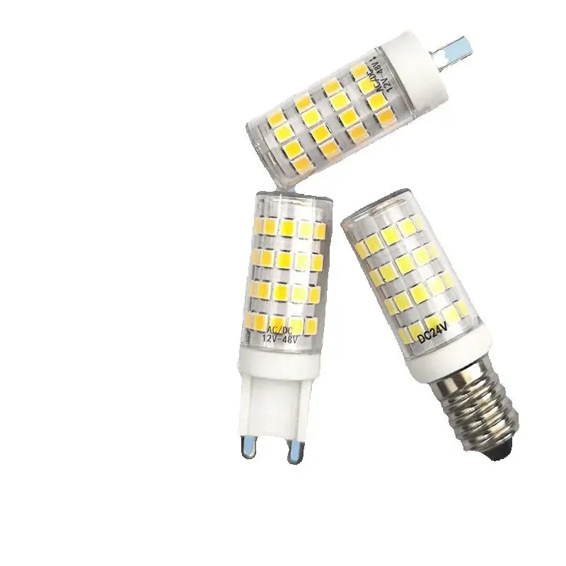

10pcs Low voltage Dimmable G4 G9 E14 LED Bulb 12v 24v 36v 48v Mini Small Crystal Chandelier Lamp 3000k Nature White 4000k 6000k