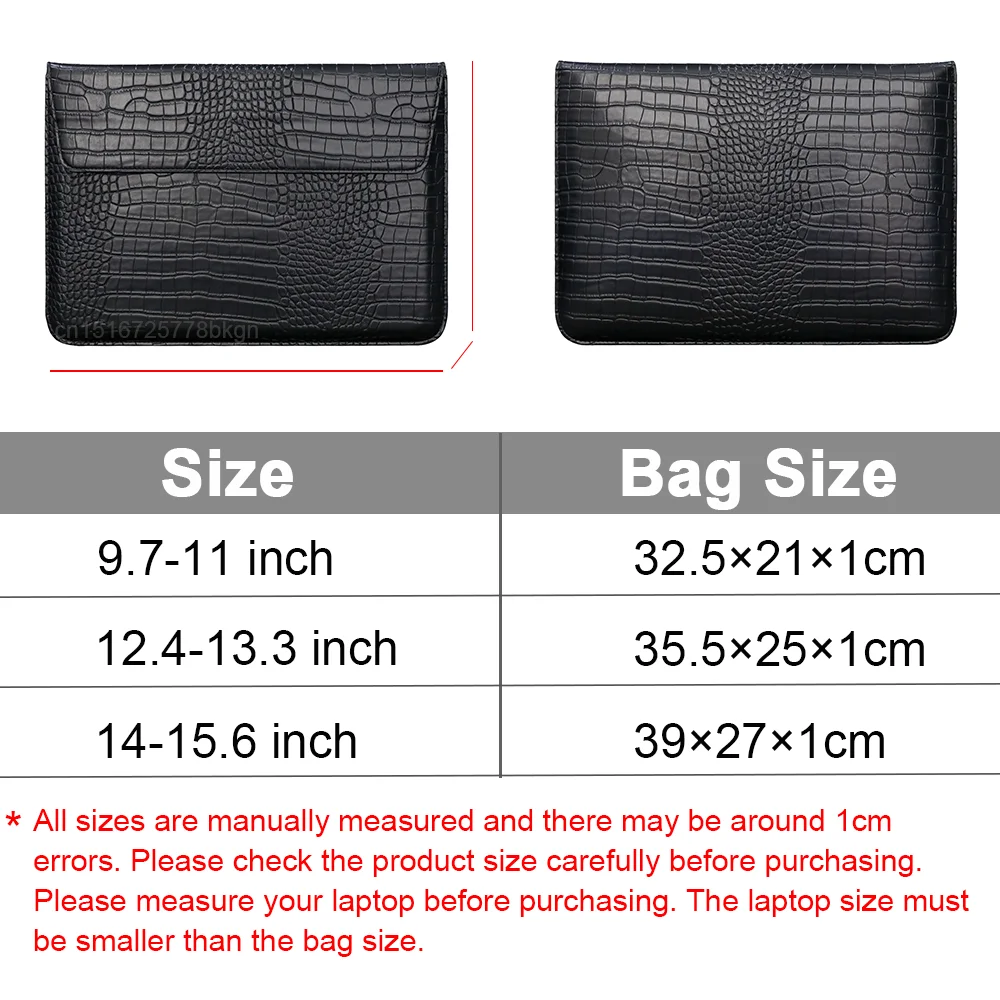 Laptop Bag for Macbook Air Pro 13 Case M1 M2 Notebook Stand Cover 11 14 15 15.6 inch PU Leather Sleeve Pouch Computer Tablet Bag