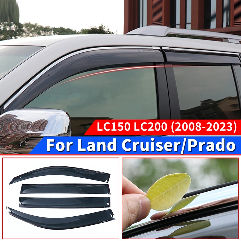 2003-2021 For Toyota Land Cruiser 200 Prado 150 Window Flow Deflector Modification Accessories Block Window Deflectors Sunshine