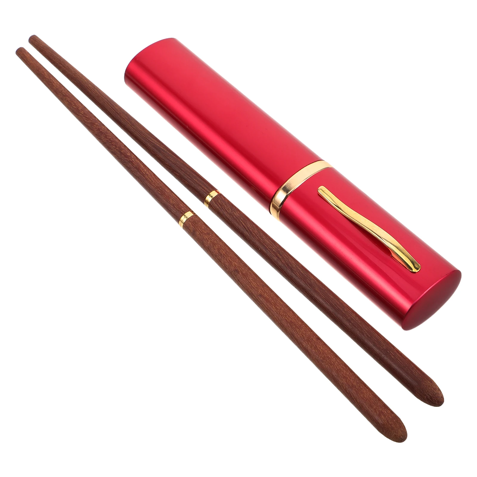 

Foldable Portable Outdoor Chopsticks Lightweight Aluminum Shell Durable Reusable Travel Tableware For Camping Picnic Dining