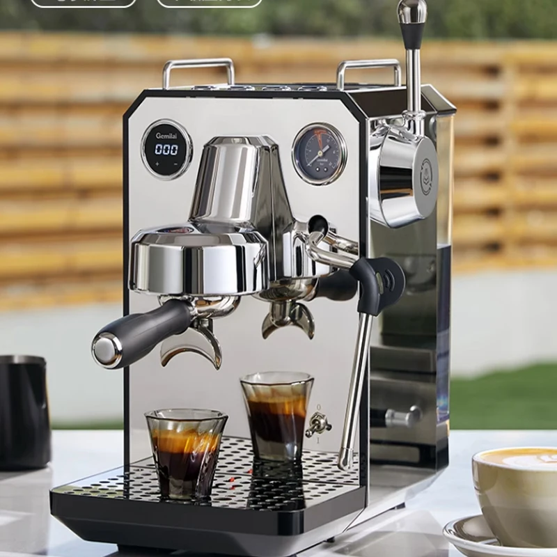 20Bar Italian Espresso Coffee Maker Machine Coffee Grinder Cappuccino Milk Frother Semi-automatic Espresso Machine