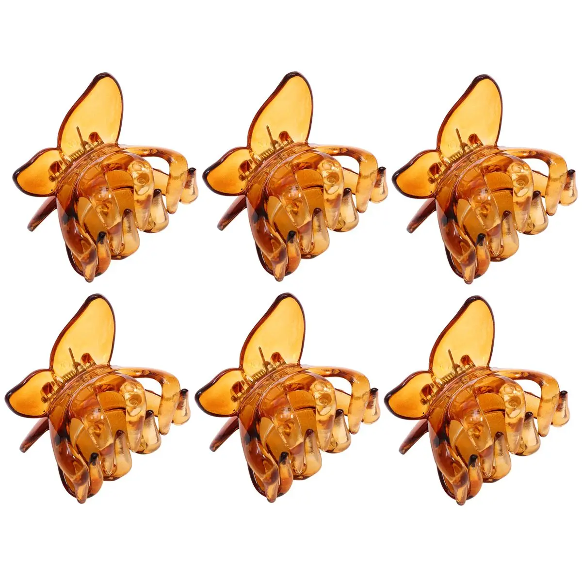 

6pcs Butterfly Claw Clip Lightweight Portable Strong Grip Easy Wear Daily Gift Women Hairclip Hair Accessories Hair Care Styling