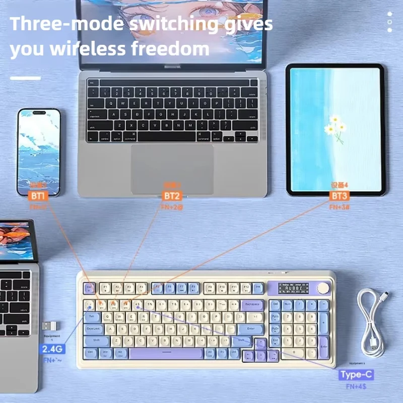 AULA S99 Pro Tri-Mode Bluetoot - đánh giá và giá Gaming Keyboard That Is Quiet