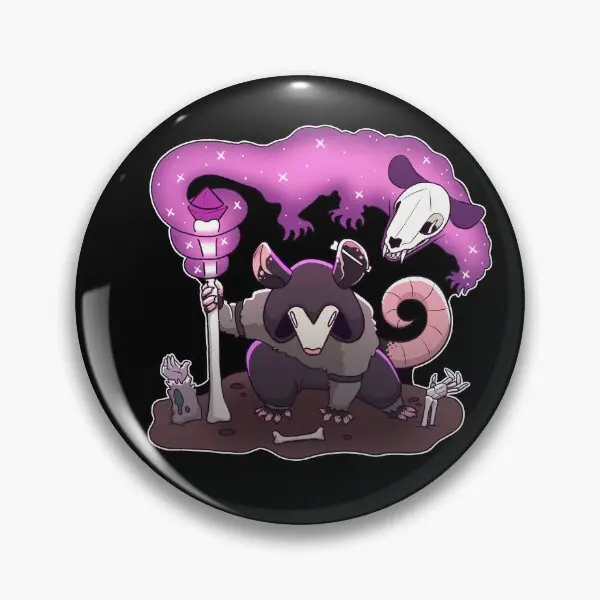 Necromancer Opossum  Soft Button Pin Fashion Clothes Badge Cute Lover Creative Metal Brooch Lapel Pin Hat Women Jewelry Collar