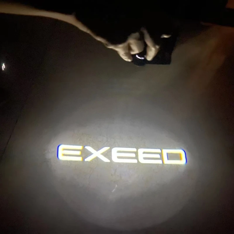 2X Led Car Door Welcome Light Wireless Car Styling Laser Projector Logo For Exeed RX VX ERi TXL TX Ghost Shadow Lamp Accessories