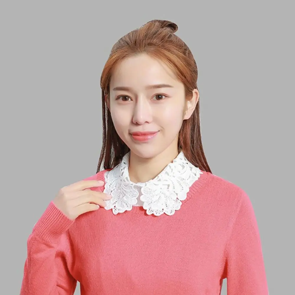 

Новый модный съемный воротник-стойка из кружева, белый/черный, для женщин и девушек