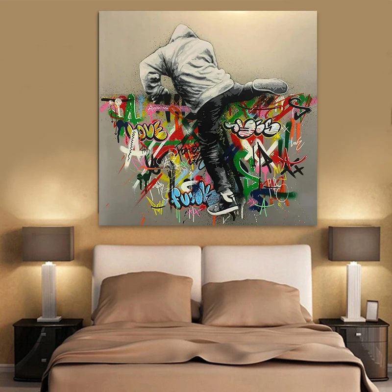 Climber by Martin Whatson Artist Print Street Graffiti Art Canvas Poster Painting Wall Picture for Living Room Home Decoration