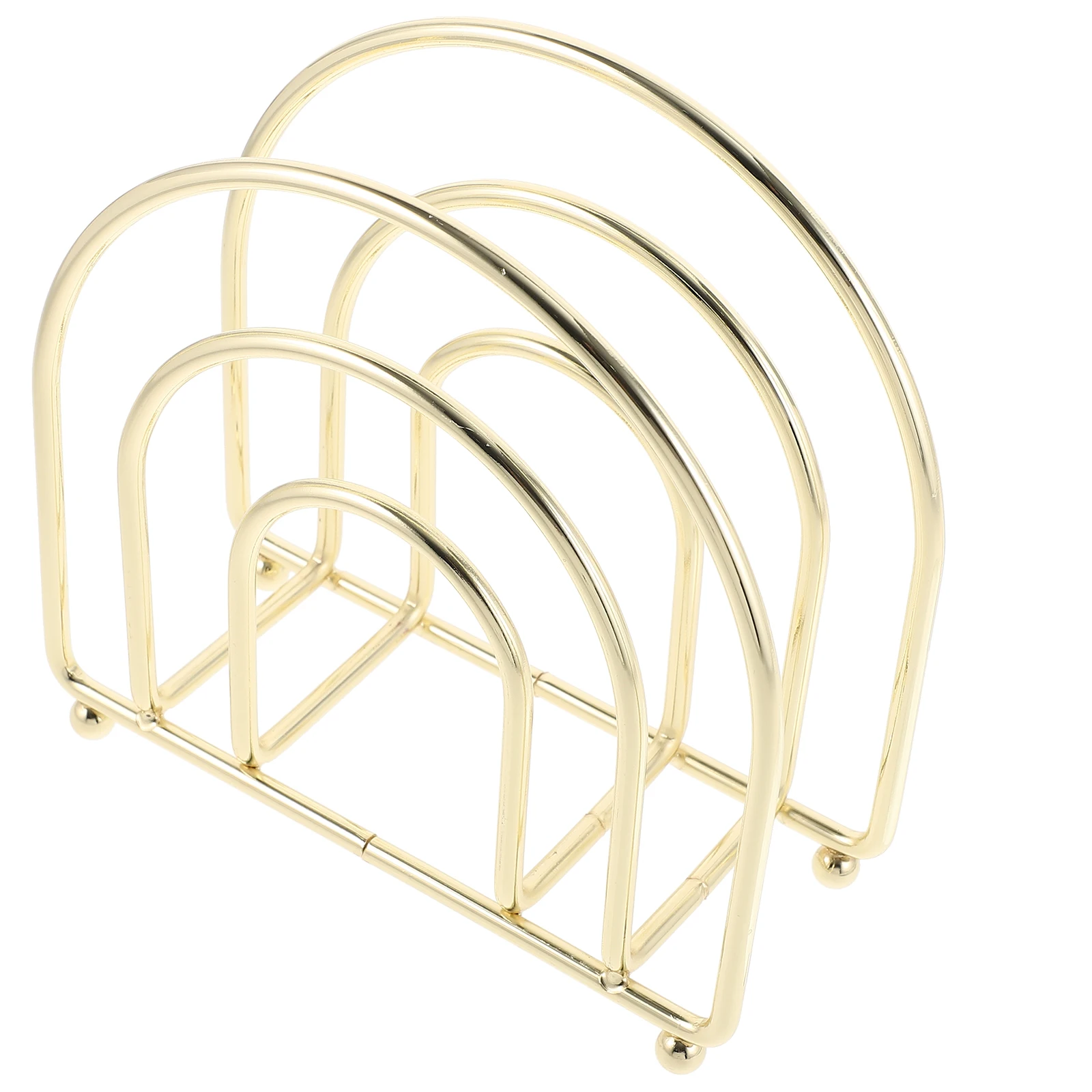 

Vertical 3-Tier Tissue Holder Golden Napkin Stand Kitchen Bathroom Restaurant Guest Napkin Holder For Bathroom Home Storage