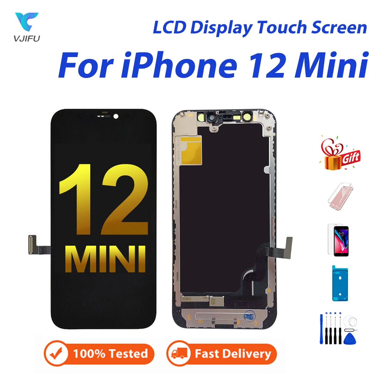 5.4'' OLED Screen For iPhone 12 Mini LCD Display Touch Screen A2399 A2176 A2398 Replacement Digitizer TFT Quality Assembly