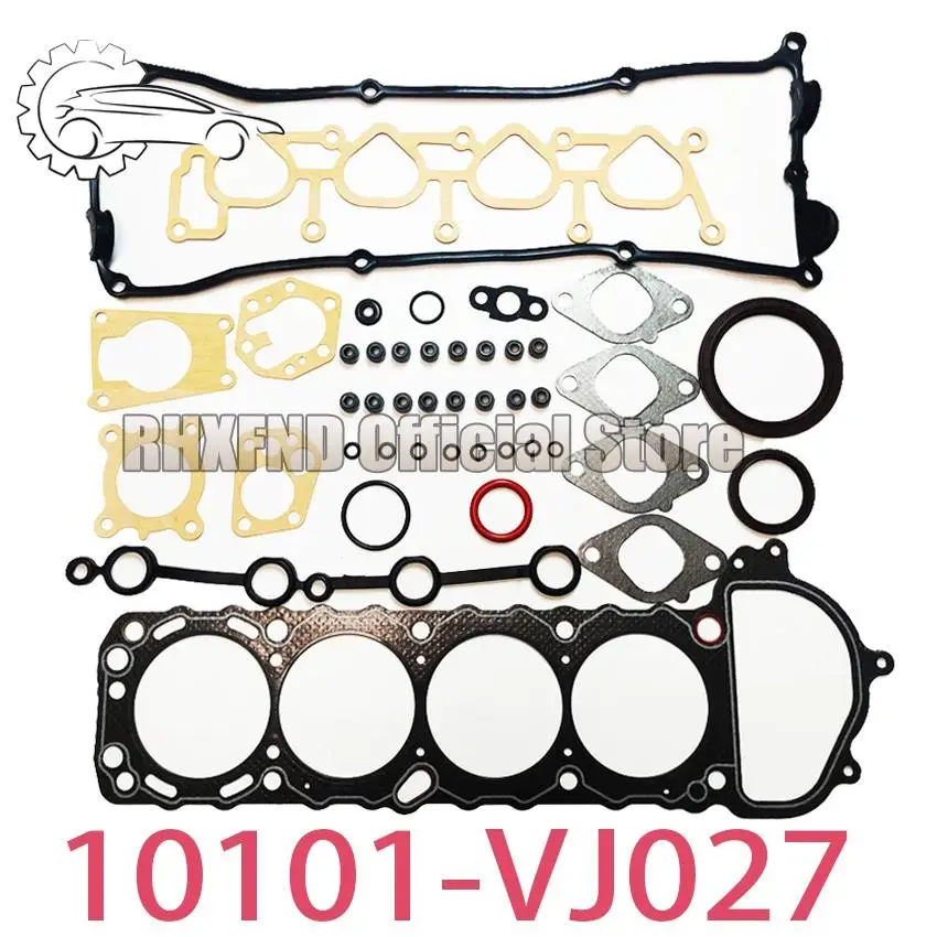 Full Gasket Set KA24-DE 10101-VJ026 10101-VJ027 Rebuilding Kits for Nissan D22 Palatin Frontier Urban Xterra 2388cc 2.4L 1997-