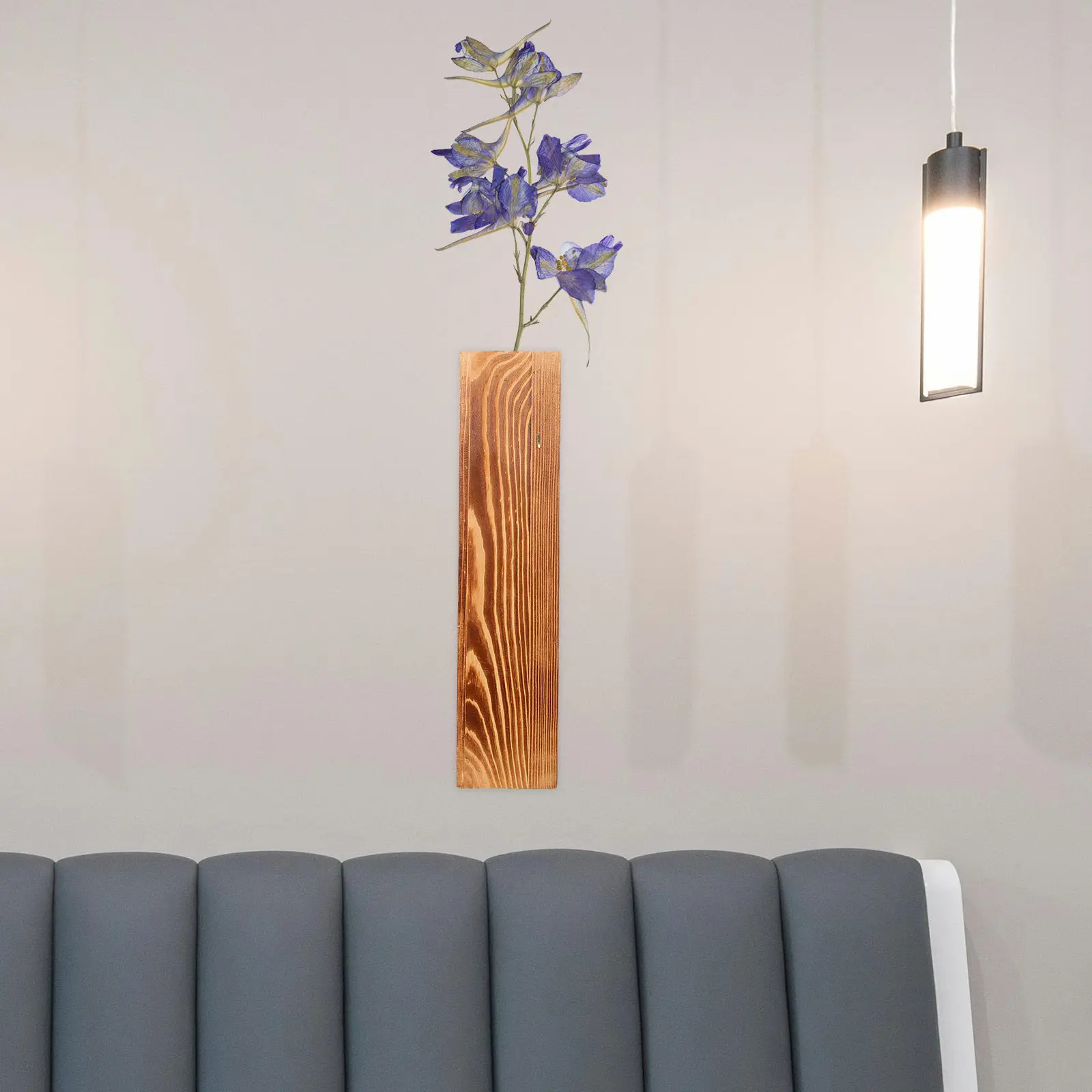 Wood Wall Planter Hanging Flower Vase Bud Vase Vintage Decorative Plant Holder Indoor Wall Decor Hydroponic Propagation Tube