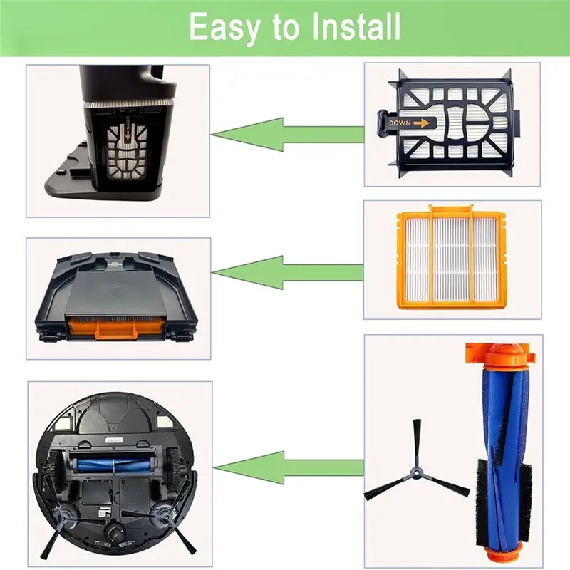 A59P New For Shark AV2610WA RV2610WA Replacement Parts Kit For Matrix Plus 2-In-1 Robot Vacuum Cleaner