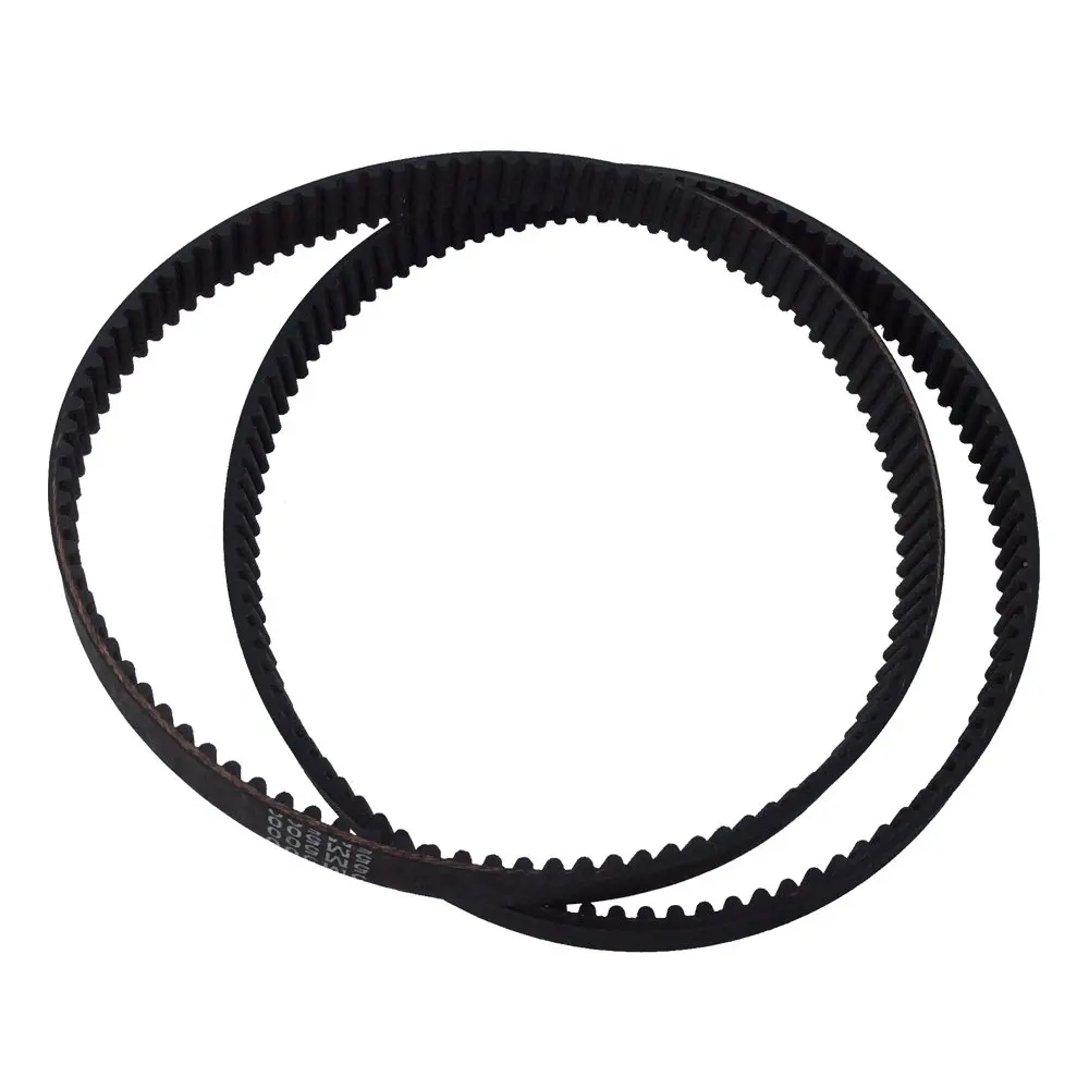 2Pcs/Pack HTD 5M Rubber Timing Belts Closed-Loop 500mm Length 100 Teeth 15mm Width Industrial Timing Belt