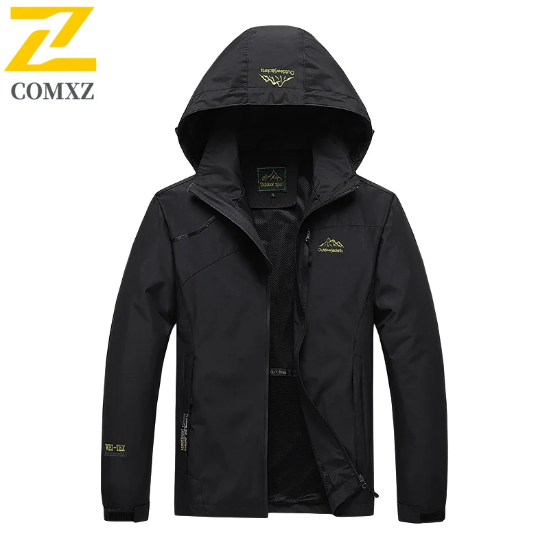 

Men Casual Jacket Windproof Waterproof Breathable Warm Mountaineering Skiing Sports Hooded Jacket Camp Travel Stormtrooper Jacke