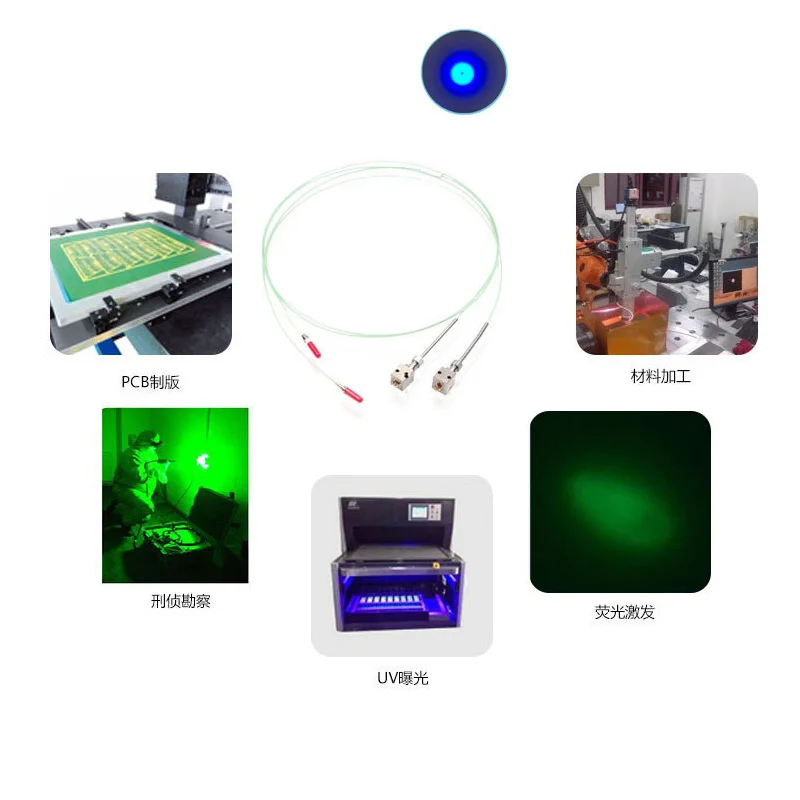 405nm 600mw Semiconductor Fiber Coupled Laser For PCB Plate Making