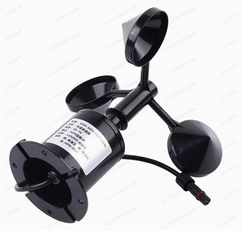 

Three cup anemometer wind speed and direction sensor ultrasonic wind speed and direction 360 °RS485