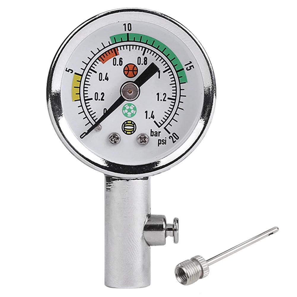 

Ball Pressure Gauge Portable Football Barometer with Air Release Valve Inflatable Quick Sport Measuring Instruments