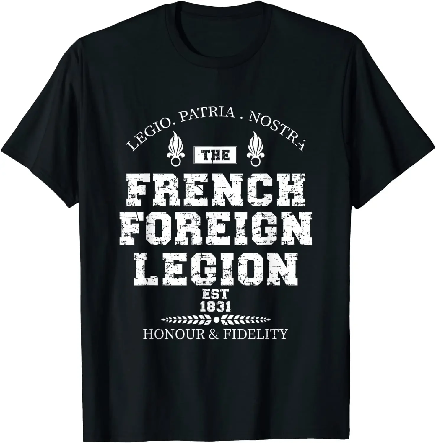 

French Military Army Etrangere Troop Men T-Shirt Short Sleeve Casual 100% Cotton O-Neck Summer TShirt