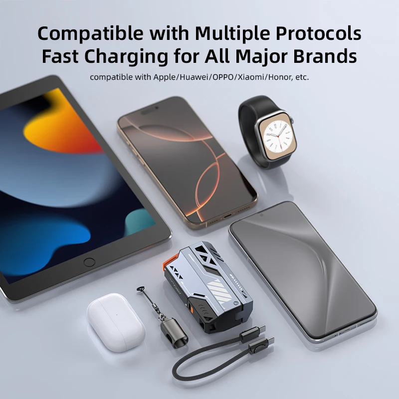 VYVYLABS 40000mAh قوة البنك 22.5 واط شحن سريع قوة البنك المحمولة في الهواء الطلق مخيم إمدادات الطوارئ الهاتف المحمول بطارية احتياطية