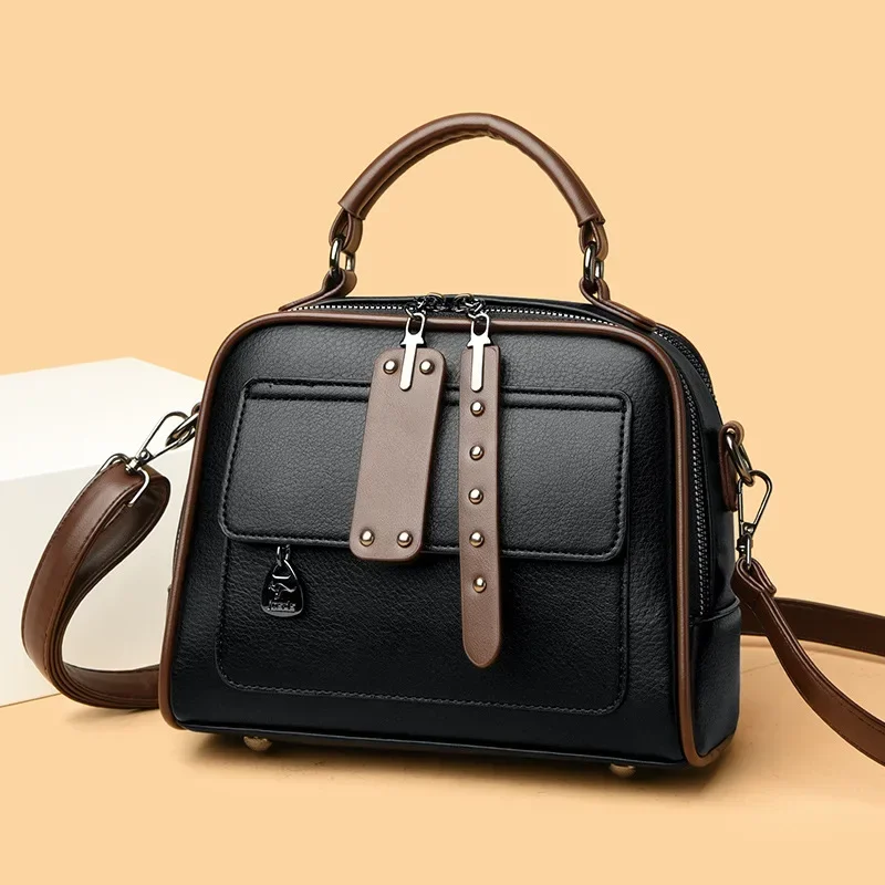 

Женская сумка из искусственной кожи Модная универсальная сумка через плечо для женщин Сумка через плечо Дизайнерские сумки Дорожные сумки Кошелек и сумки Bolsos De Mujer