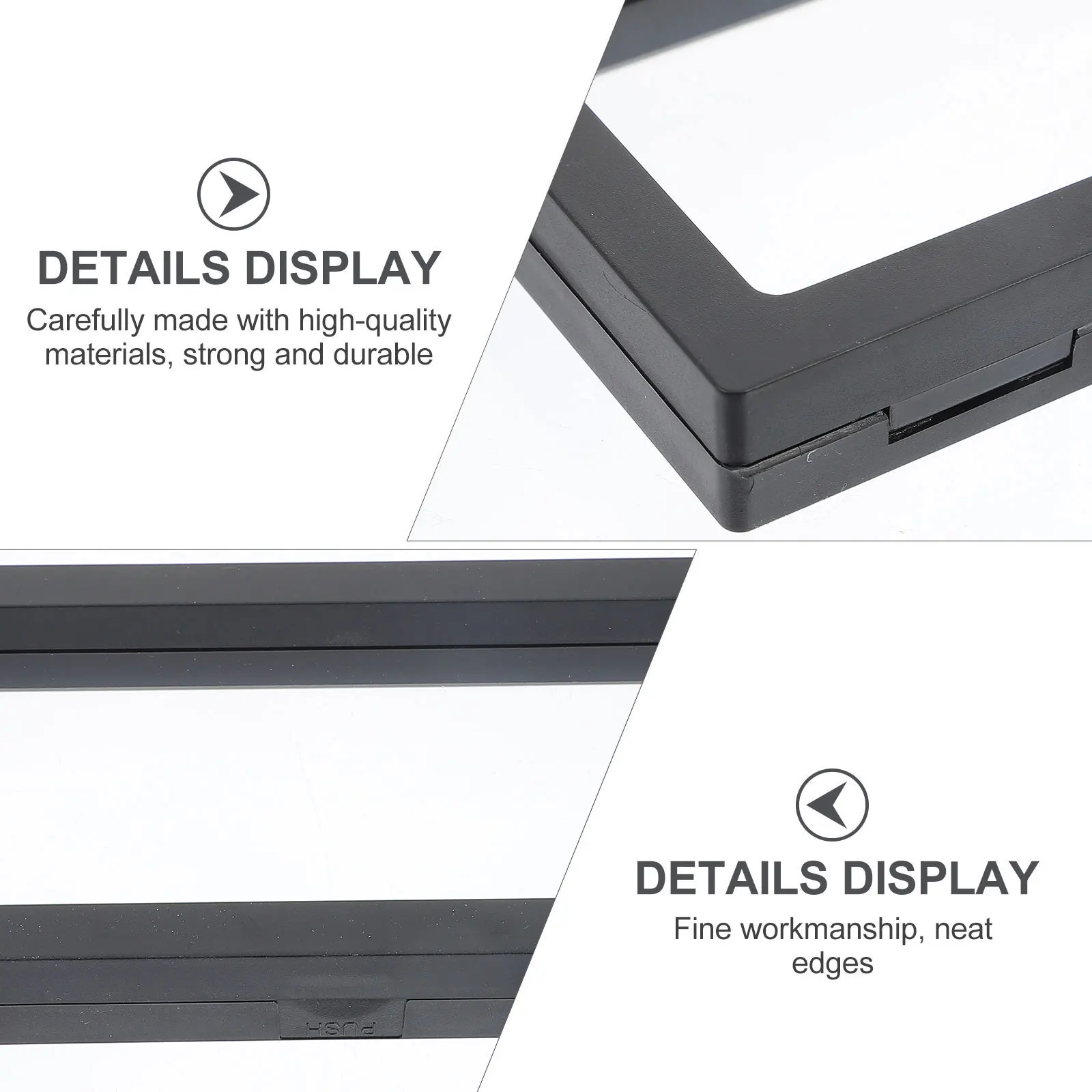 

2Pcs Cases Watch Storage Holders Lightweight Transparent Floating Storage Boxes Jewelry Organizer Stands