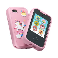 Children's Puzzle Mobile Phone 2.8 Inch Camera Cute Unicorn Dinosaur HD Photo Video Kids IPS Touchscreen Photo Mobile Phone Toys