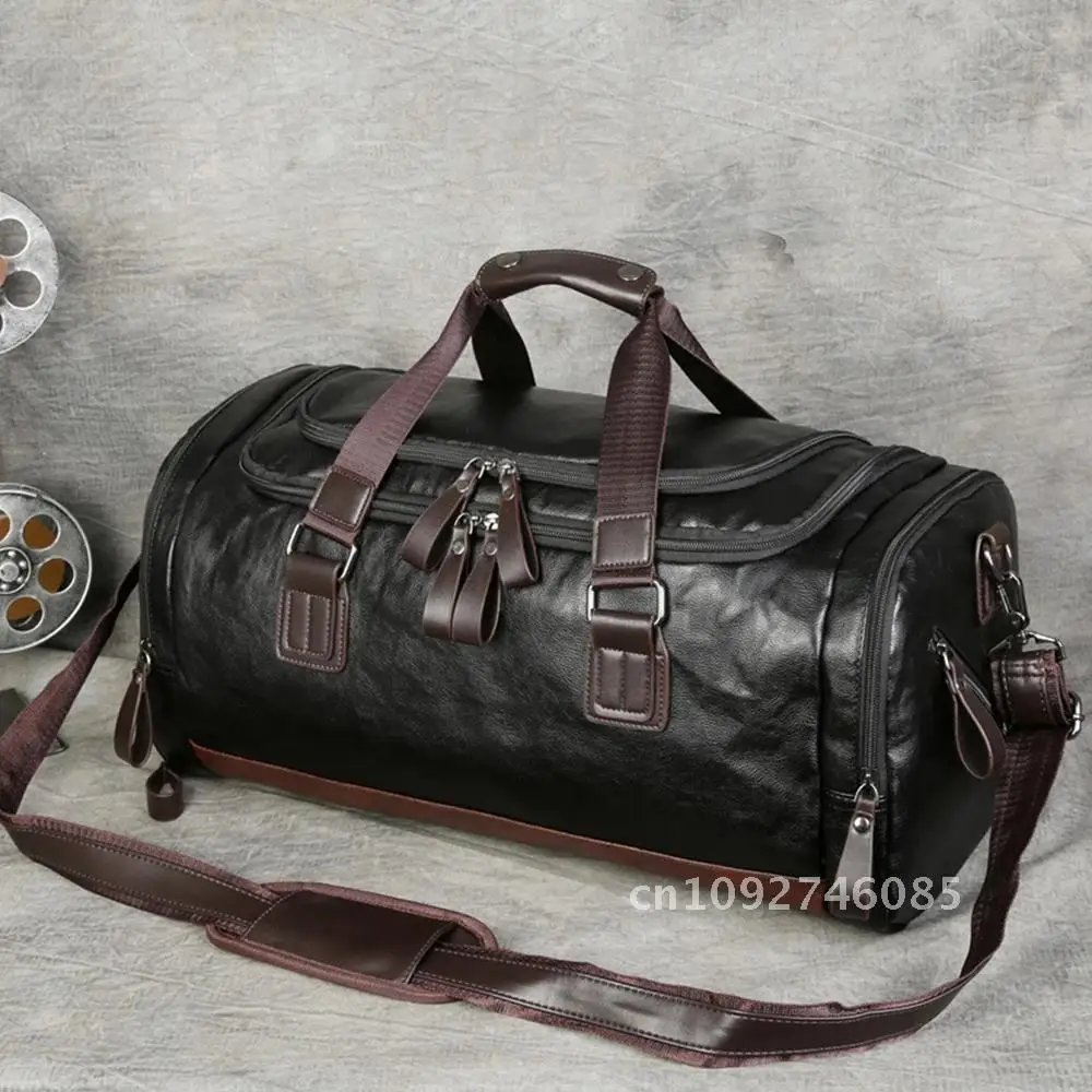 

Men Quality Leather Travel Bags Bags on Luggage Bag Men Large Weekend XA631ZC Tote Bag Hot Duffel Casual Traveling Handbag Carry