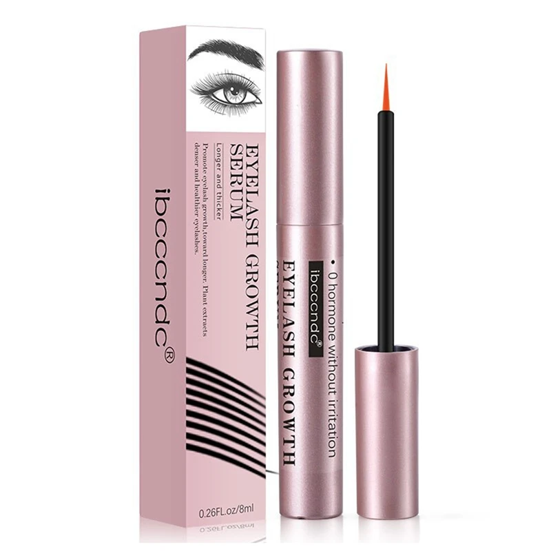 Ibcccndc 8Ml Eyelash Growth Serum Natural Eyelash Enhancer Liquid Eyelashes Lengthening Essence Thicker Stronger Curler