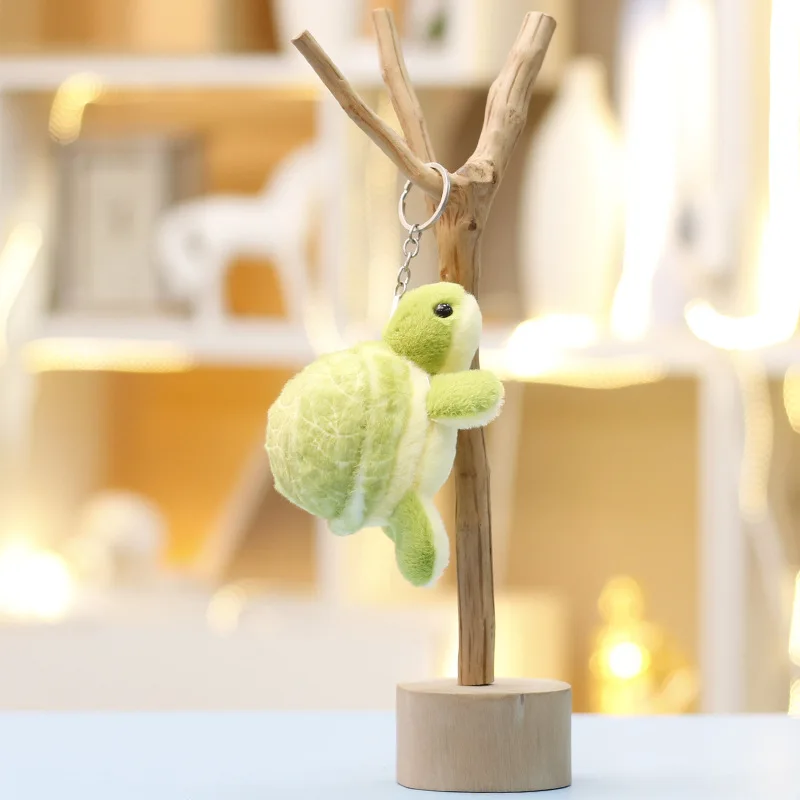 12 CENTIMETRI Divertenti Giocattoli di Peluche Portachiavi Verdura Tartaruga Bambole di Cotone Farcito Tartaruga Portachiavi Morbido Tartaruga Verde Bambola Portachiavi Borsa Ciondolo