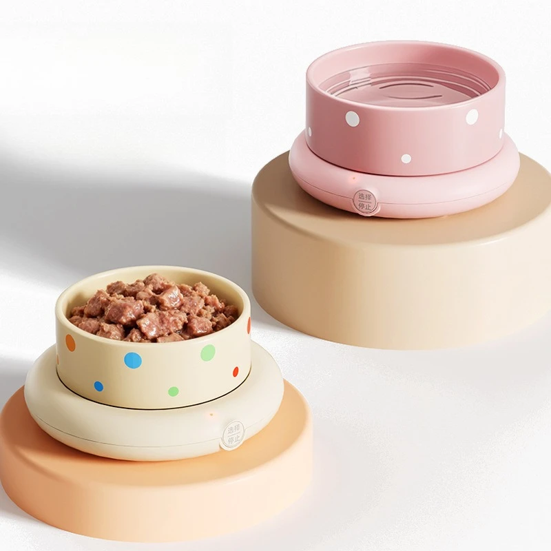 

New Thermostatic Heated Ceramic Pet Bowl Water Food Storage Temperature Adjustable High-capacity No-noise Non-slip Pet Products