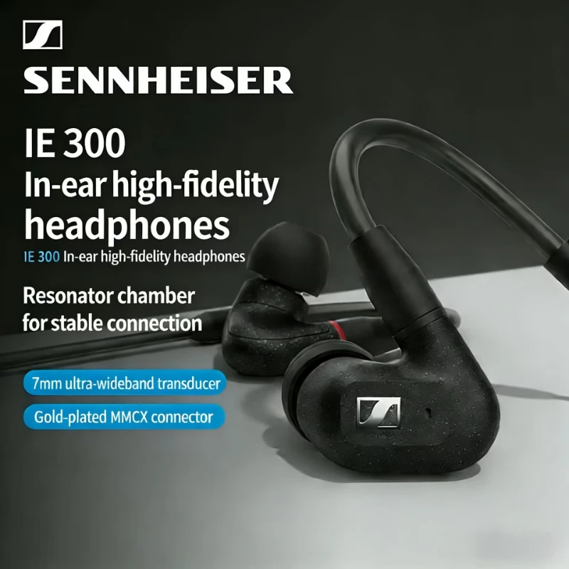 2026 Sennheiser IE300 Audiophile in-Ear Earphones Balanced Sound Replaceable MMCX Cable High Resolution Monitor Headset Ie 300