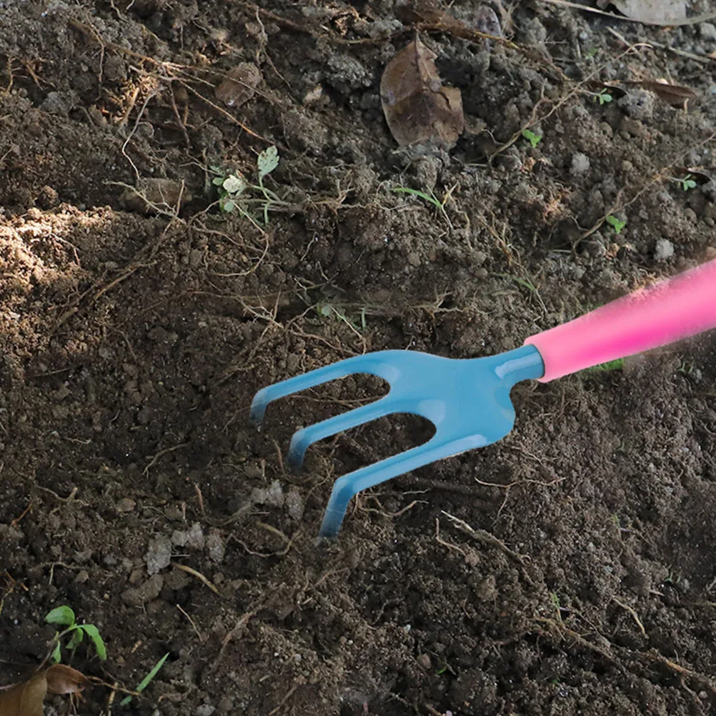 

1Set Garden Tool Set for Kids Brightly Colored Mini Shovels Rake Watering Can Outdoor Planting Tools for Children Vegetable