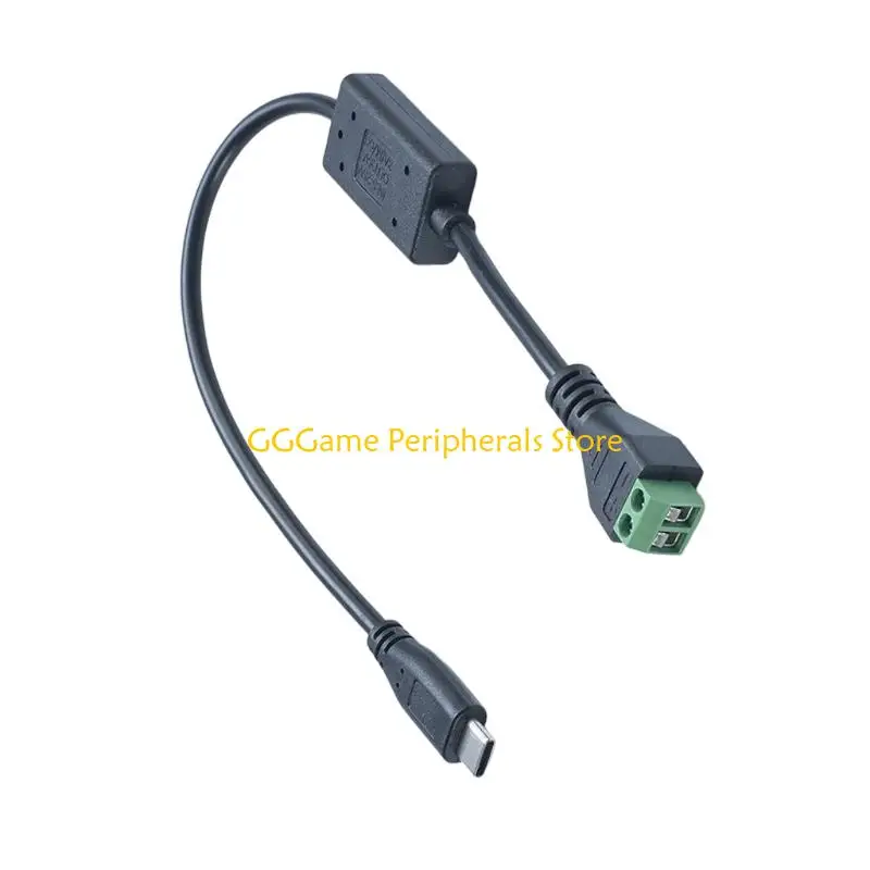 U55B Type C Male Cable Convert DC5V 25V To 5V Straight/Elbow For Fan Laptop Light