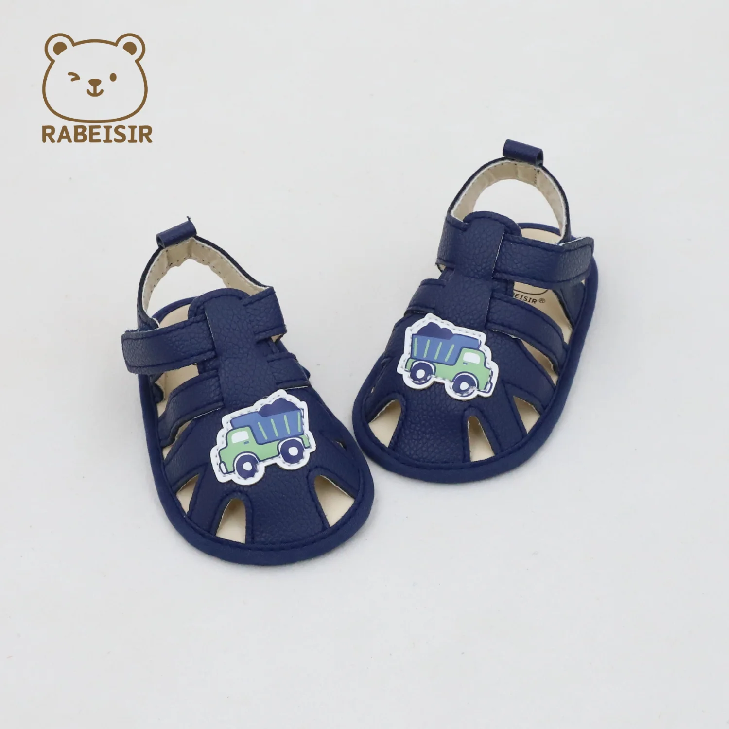 

Spring and Summer Baby Shoes Sandals for 0-1 and a Half Year Old Babies, Walking Shoes with Breathable Fabric Sole, 0-6-12-18 Months