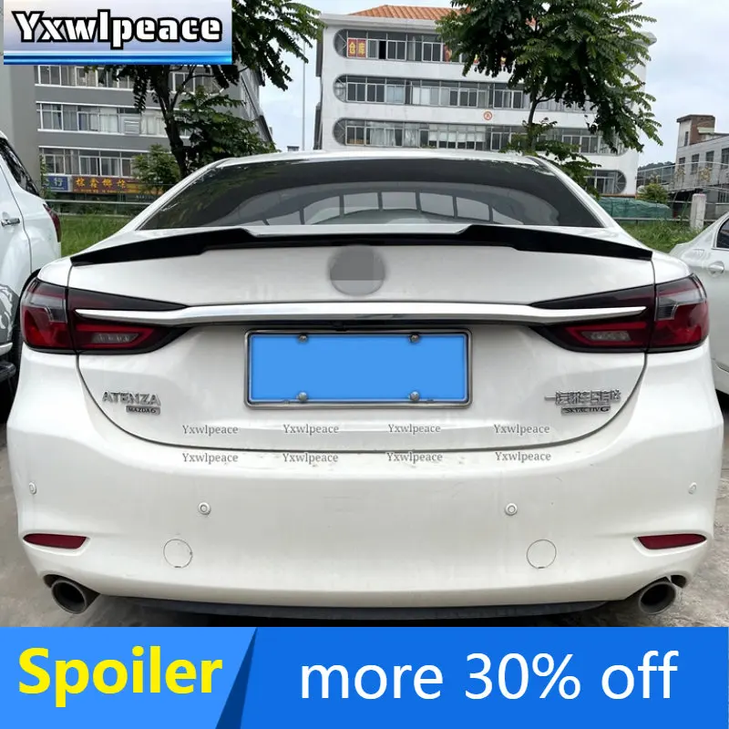 

For Mazda 6 Atenza Spoiler 2020 2021 2022 High Quality ABS Plastic Rear Trunk Lip Spoiler Body Kit Accessories