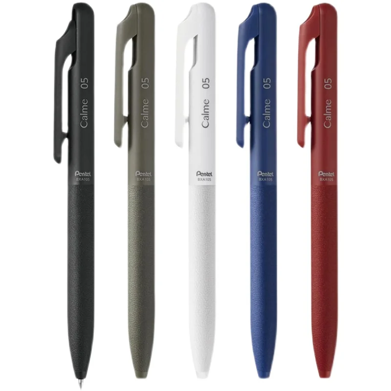 5pcs/lot Japanese Pentel Calme Silent Press Ballpoint Pen Medium Oil Pen