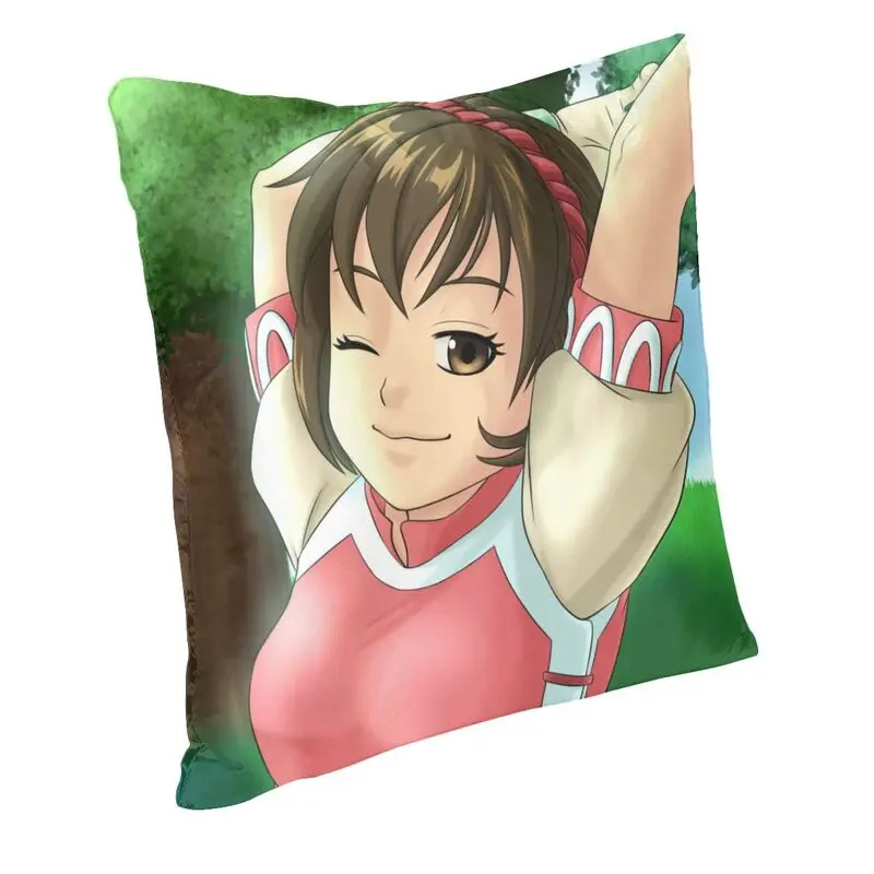 Gensou Cartoon Racing Game Cushion Cover 40x40cm Nanami Velvet Modern Throw Pillow Case Decoration Salon