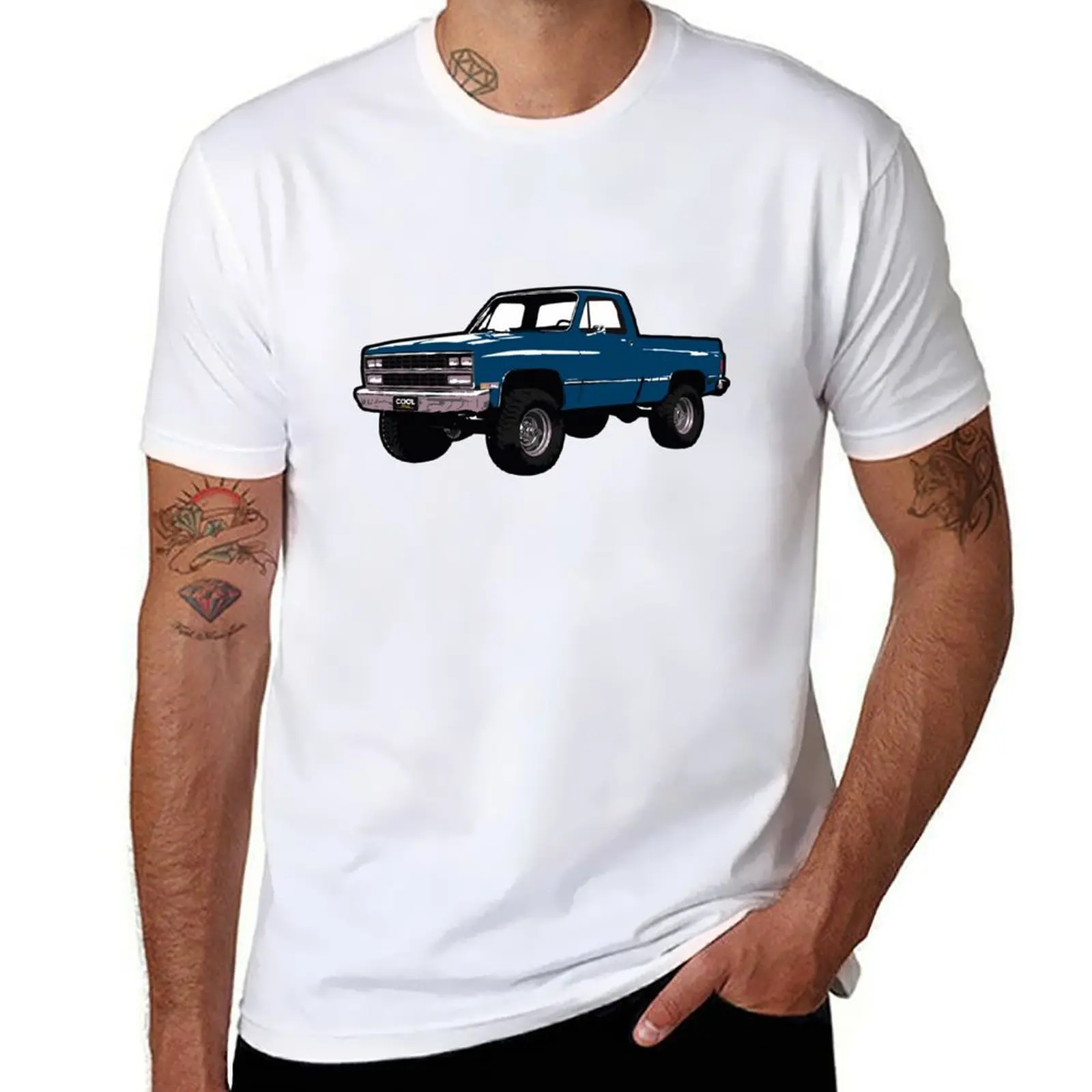 

Deep Blue 80s 4x4 C Truck T-Shirt shirts graphic tees hippie clothes mens t shirts pack