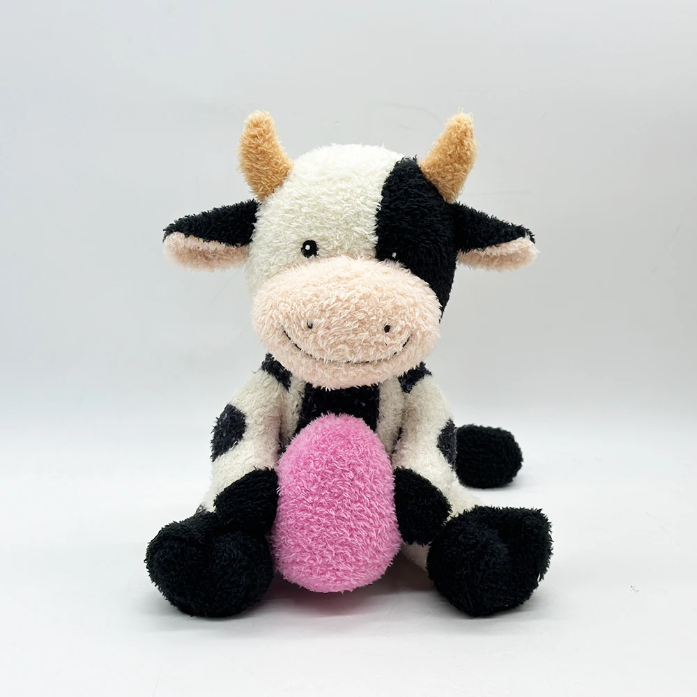 Jouet en peluche de vache de Pâques, jouet de dessin animé amusant, tenant une vache de producteurs rélavoisier, cadeau de Pâques, poupée de décoration de chambre