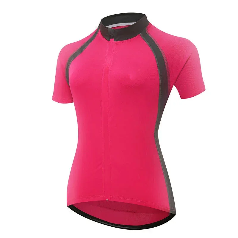 

Women's Cycling Jerseys Summer Short Sleeve Cycling Mountain Breathable Bicycle Quick-dry Bike Jerseys