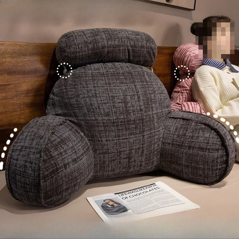 Bed Back Cushion Pillow Sofa Beds Pillow Close-fitting Relieve Discomfort From Prolonged Sitting Easy To Remove and Wash