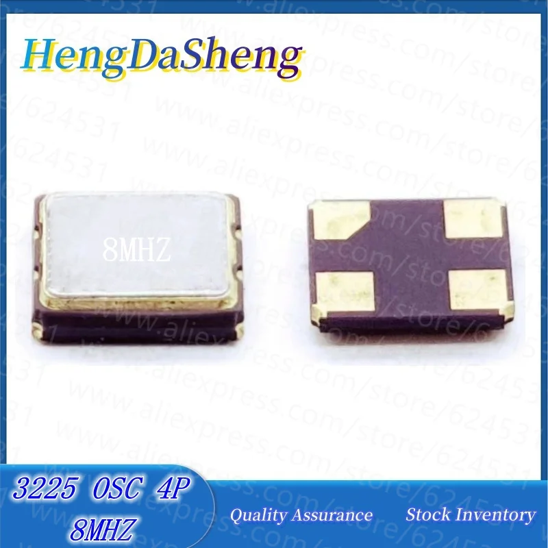 5Pcs/Lot Original Active Crystal Oscillator OSC 3225 3.2*2.5 8MHZ 8M 8.000MHZ SMD Crystal 4P