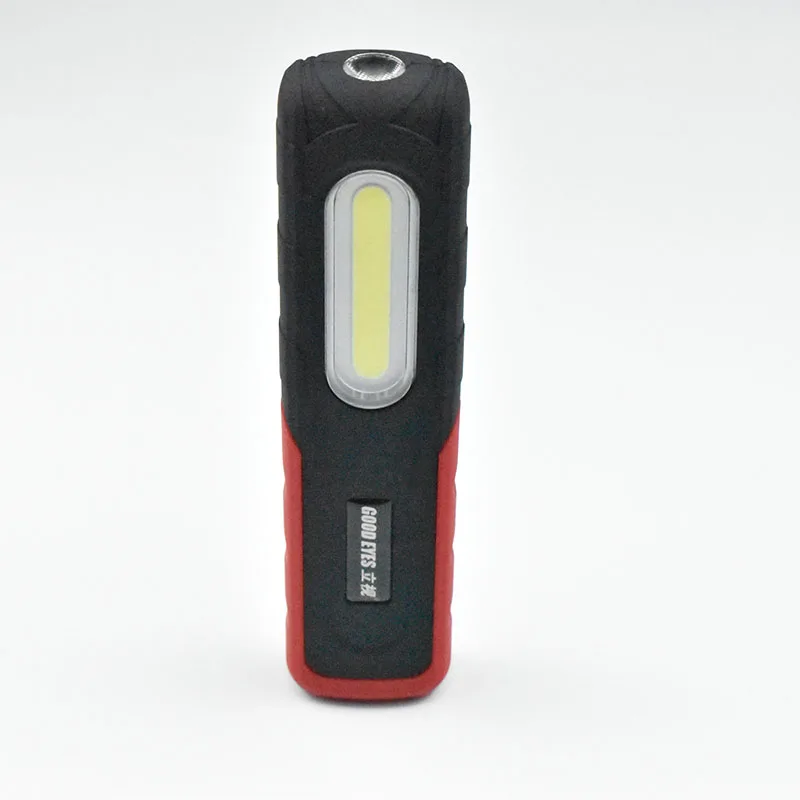 Portable COB LED Flashlight USB Rechargeable Work Light Magnetic Built in Hook High Brightness Handle Light