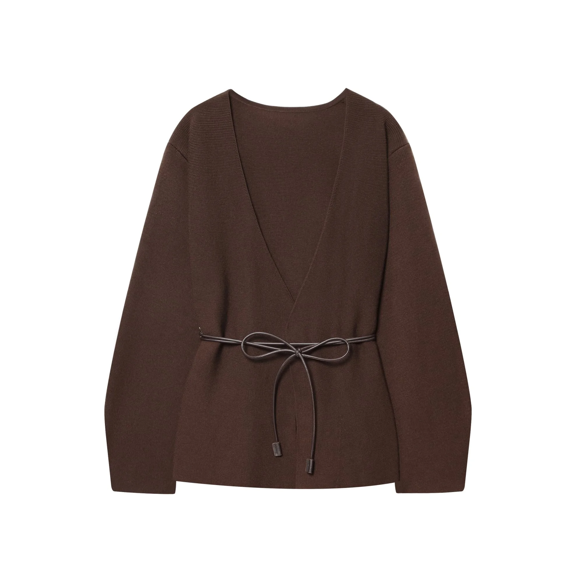 

Женский тонкий вязаный свитер, свободные кардиганы с v-образным вырезом для путешествий и отдыха, осень-зима, элегантный модный кардиган с поясом, верхняя одежда