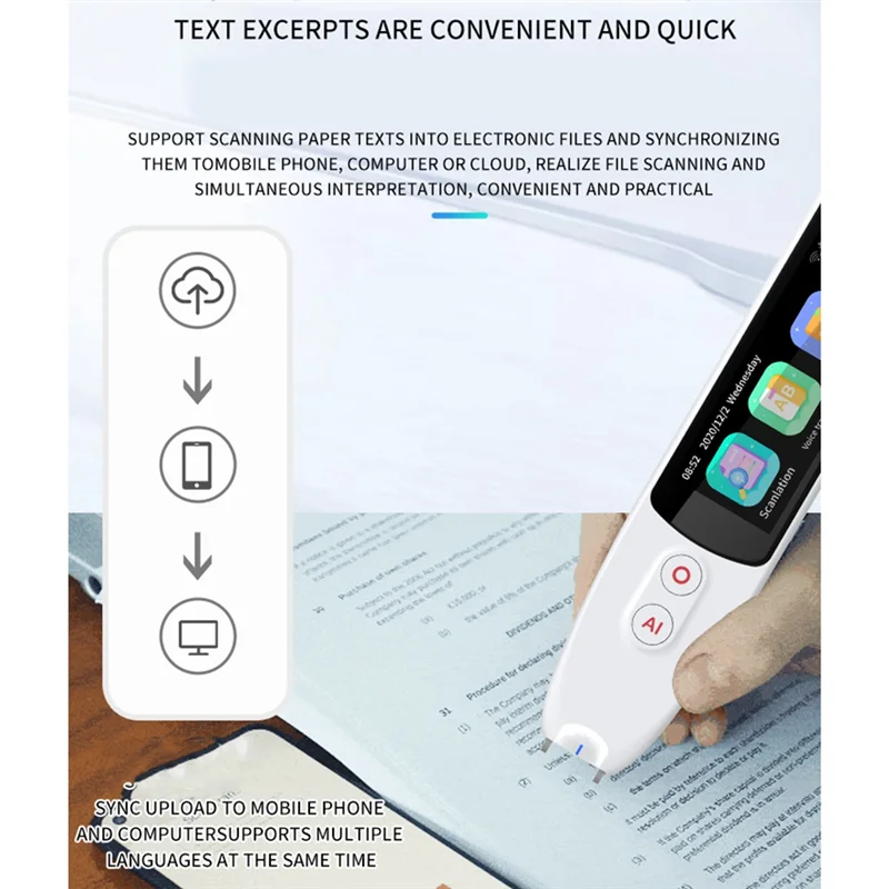 

N11R Smart 134 Kind Voice Scan Translator Pen Multifunction Offline Translation Real Time Language Translator Business Travel