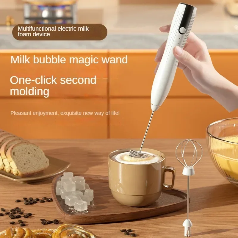 Youpin Xiaomi Electric Milk Frother USB Rechargeable Foam Maker Mixer Coffee Cream Drink Frothing Wireless Handheld Egg Beater