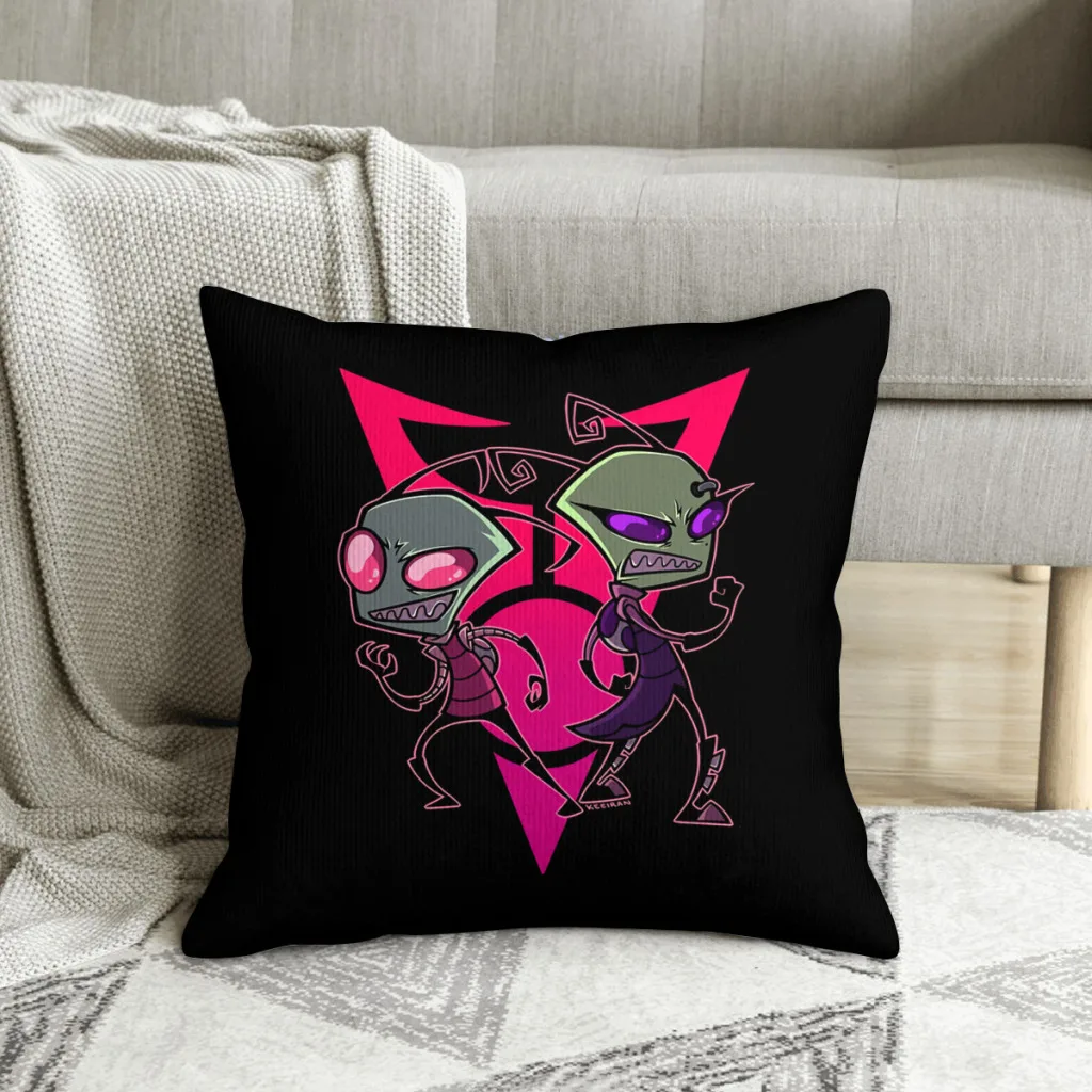 

Top of The Line Invader Zim самый высокий красный TV чехол для подушки из полиэстера для домашнего стула, декоративный моющийся вкладыш