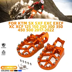 Motorcycle CNC 2022 New Foot Pegs Footpegs Pedals For KTM SX SXF EXC EXCF XC XCF 125 150 250 300 350 450 500 2017-2022 JFG