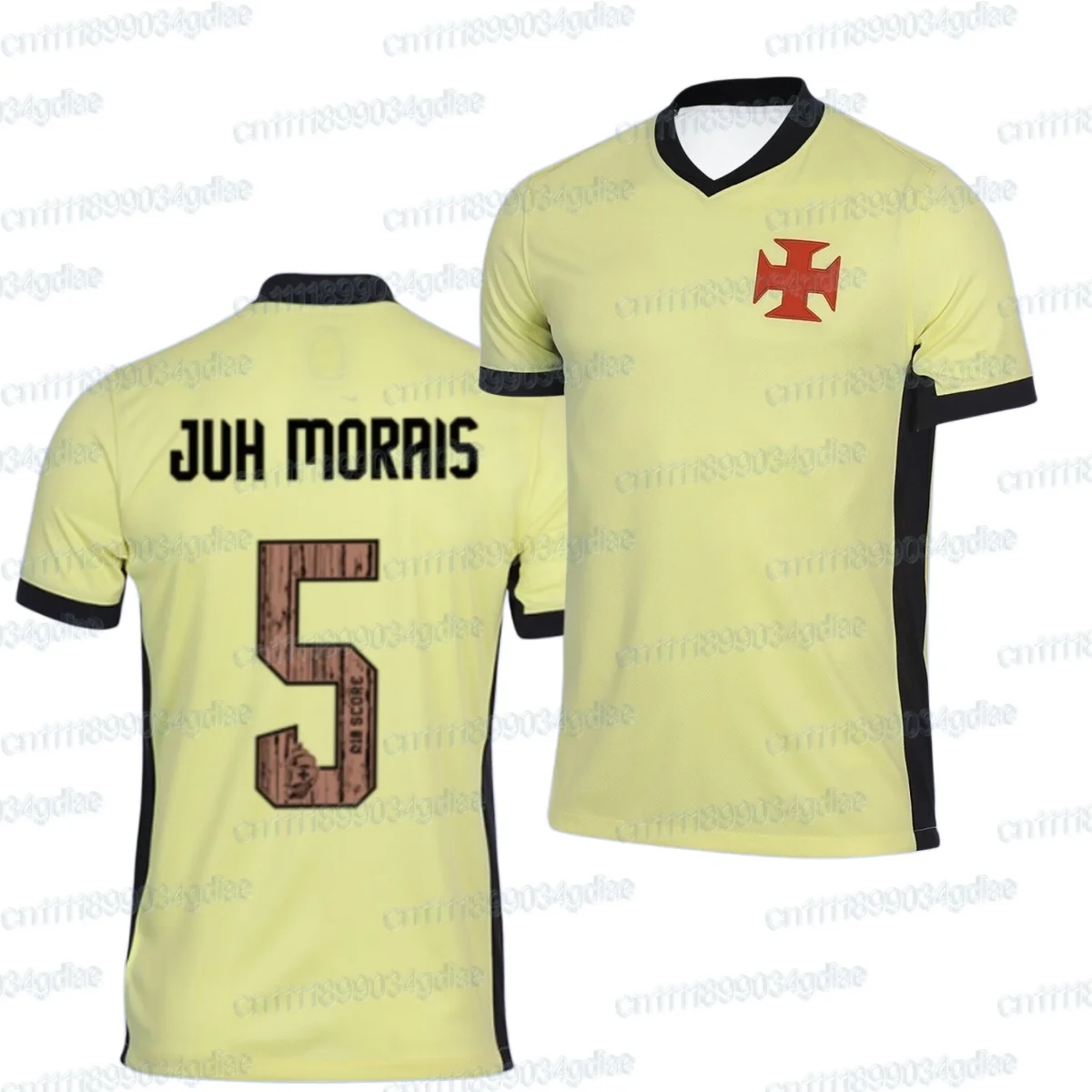202627 Vasco Da Gama Brasilianisches Fußballtrikot für Herren, Sportliches Oversize-Design, Atmungsaktiv, Schnelltrocknend, Streetwear-Oberteile, Familien-Matching – Detail 8