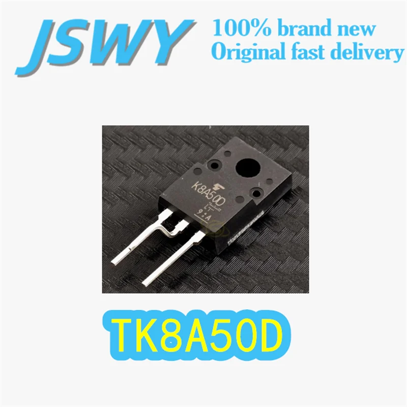 

(10/50 pieces) TK8A50D Original Silk-Screen K8A50D Package TO-220 N-Channel MOSFET 500V/8A Fast Switching Electronics In Stock